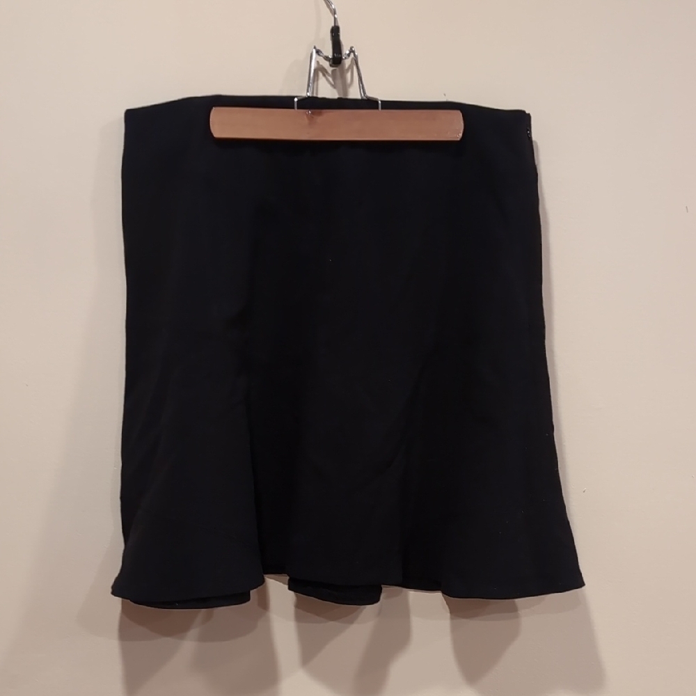 LOFT Elegant Black A-Line Skirt